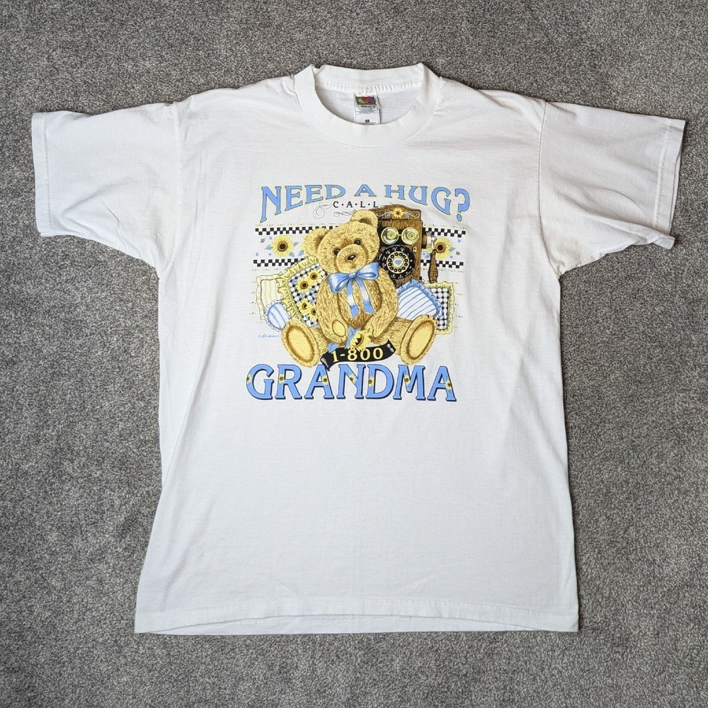 Vintage Fruit Of The Loom Call‎ Grandma T-Shirt Retro Nostalgic Women's Medium